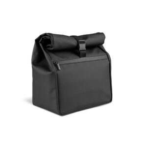 AZORES COOLER. Torba termiczna z PU "roll-top" z izolacją PEVA (7L) - Czarna