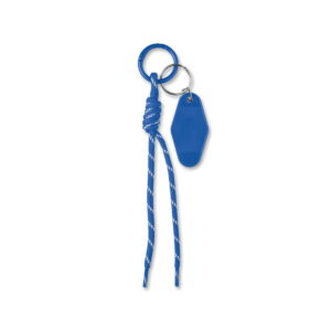Brelok pleciony z tagiem KEYBRAID - niebieski