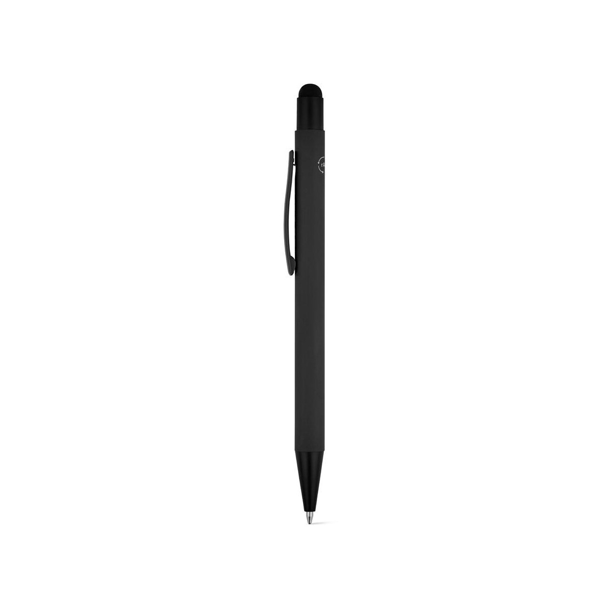 Długopisy touch z logo – clint touch. długopis kulkowy o nowoczesnym wzornictwie, wykonany z przetworzonego aluminium (100% ral), z wykończeniem gumowym 91991_103-b CLINT TOUCH. Długopis kulkowy o nowoczesnym wzornictwie, wykonany z przetworzonego aluminium (100% rAL), z wykończeniem gumowym 91991_103-b