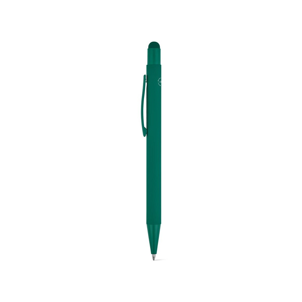 Długopisy touch z logo – clint touch. długopis kulkowy o nowoczesnym wzornictwie, wykonany z przetworzonego aluminium (100% ral), z wykończeniem gumowym 91991_129-b CLINT TOUCH. Długopis kulkowy o nowoczesnym wzornictwie, wykonany z przetworzonego aluminium (100% rAL), z wykończeniem gumowym 91991_129-b