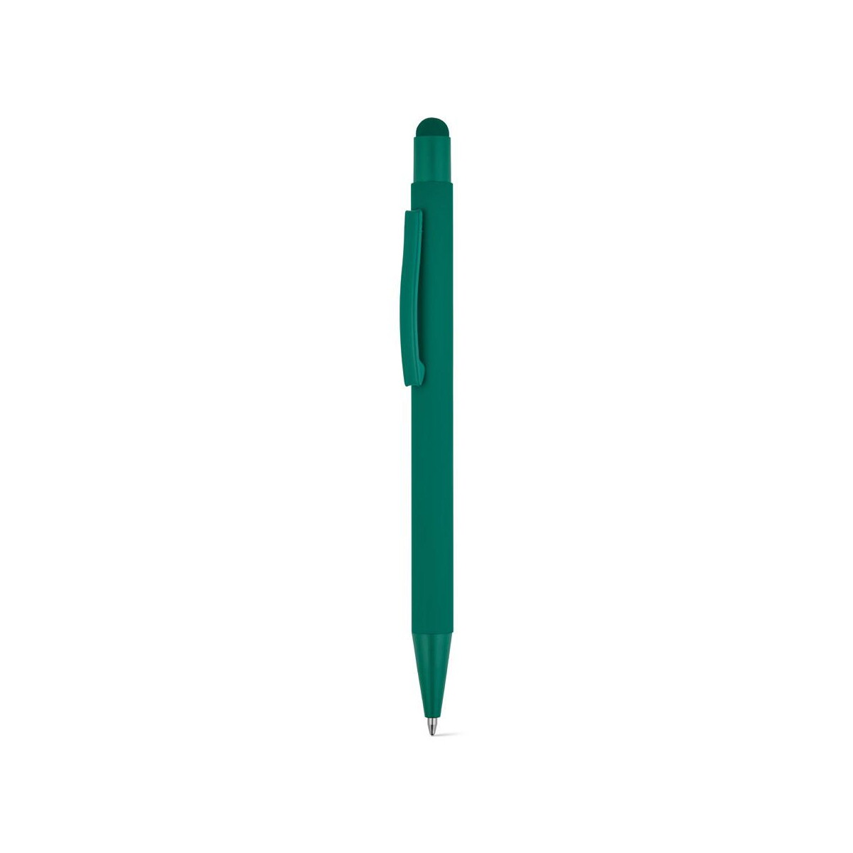 Długopisy touch z logo – clint touch. długopis kulkowy o nowoczesnym wzornictwie, wykonany z przetworzonego aluminium (100% ral), z wykończeniem gumowym 91991_129 CLINT TOUCH. Długopis kulkowy o nowoczesnym wzornictwie, wykonany z przetworzonego aluminium (100% rAL), z wykończeniem gumowym 91991_129