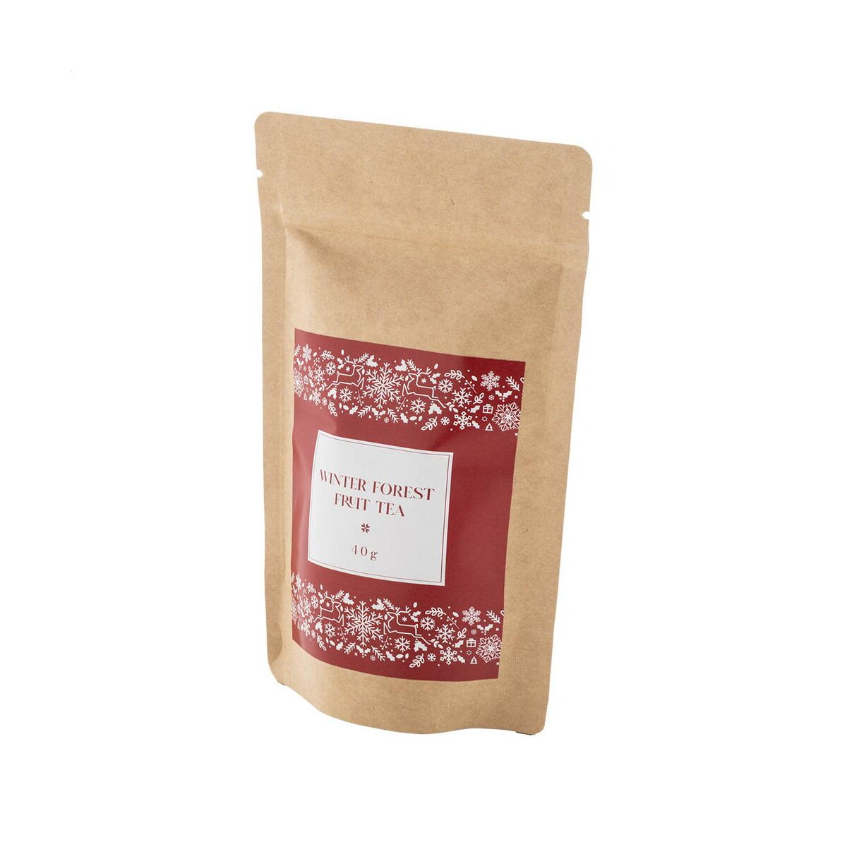 Gadżety świąteczne z logo – snowberry herbata z owoców leśnych zimowych, 40g AP65432__A Snowberry Herbata z owoców leśnych zimowych, 40g AP65432__A
