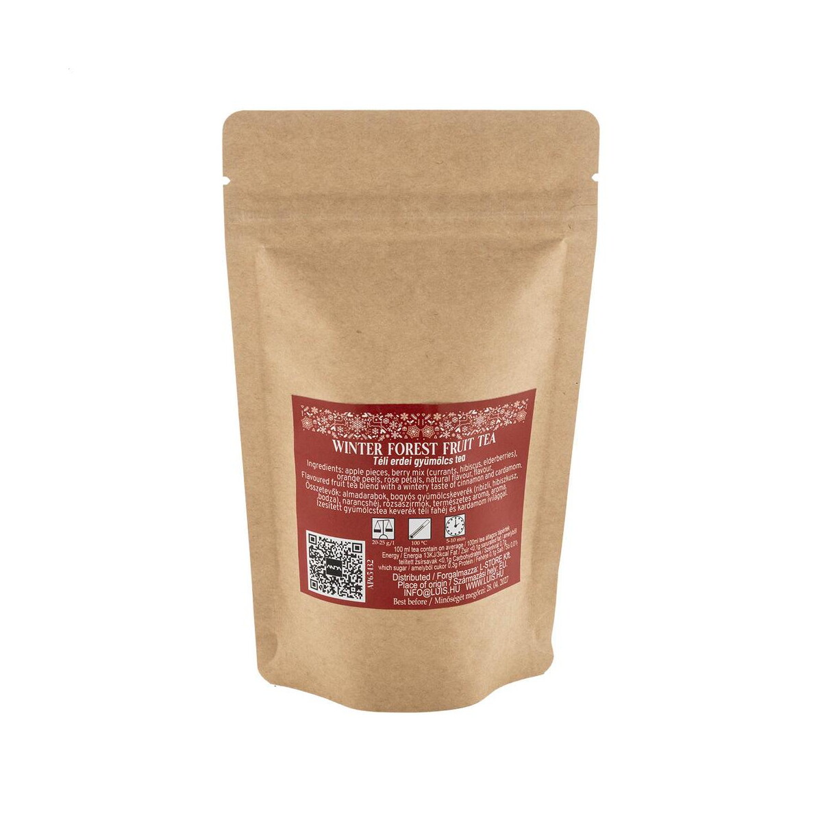 Gadżety świąteczne z logo – snowberry herbata z owoców leśnych zimowych, 40g AP65432__B Snowberry Herbata z owoców leśnych zimowych, 40g AP65432__B
