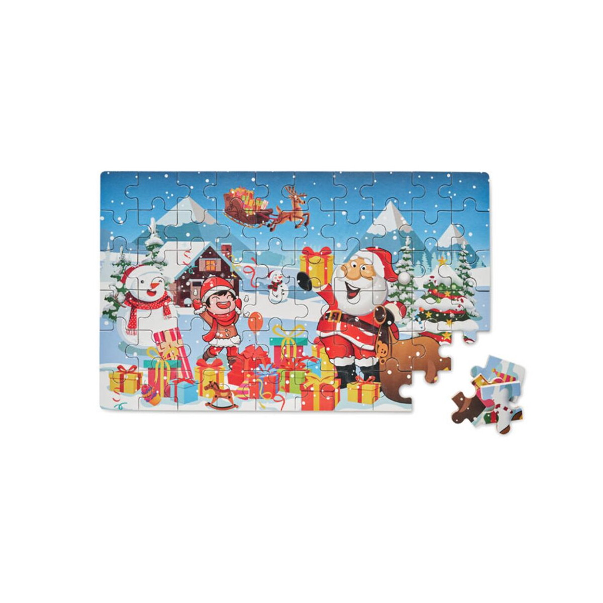 Gadżety świąteczne z logo – świąteczne, drewniane puzzle pazuru cx1507-00-side Świąteczne, drewniane puzzle PAZURU cx1507-00-side