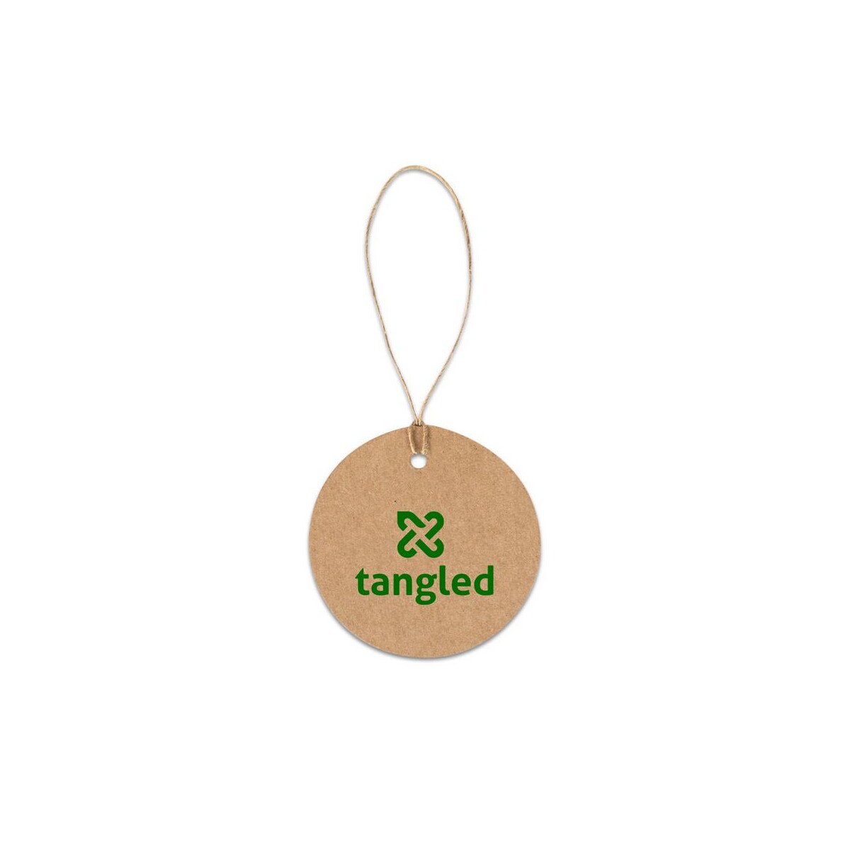 Identyfikatory z logo – label round. okrągła etykieta wykonana w 100% z papieru pochodzącego z recyklingu (700 g/m²) 93672_160-logo LABEL ROUND. Okrągła etykieta wykonana w 100% z papieru pochodzącego z recyklingu (700 g/m²) 93672_160-logo