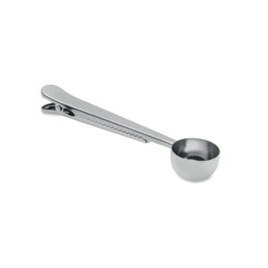 Miarka do kawy z klipsem do tor SPOONCOOP - srebrna
