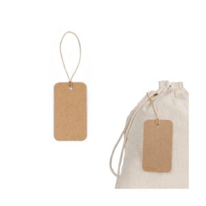LABEL RECTANGULAR. Etykieta prostokątna wykonana w 100% z papieru pochodzącego z recyklingu (700 g/m²) 93671_set