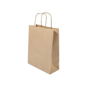 Papbag M papierowa torba prezentowa, średnia - naturalna