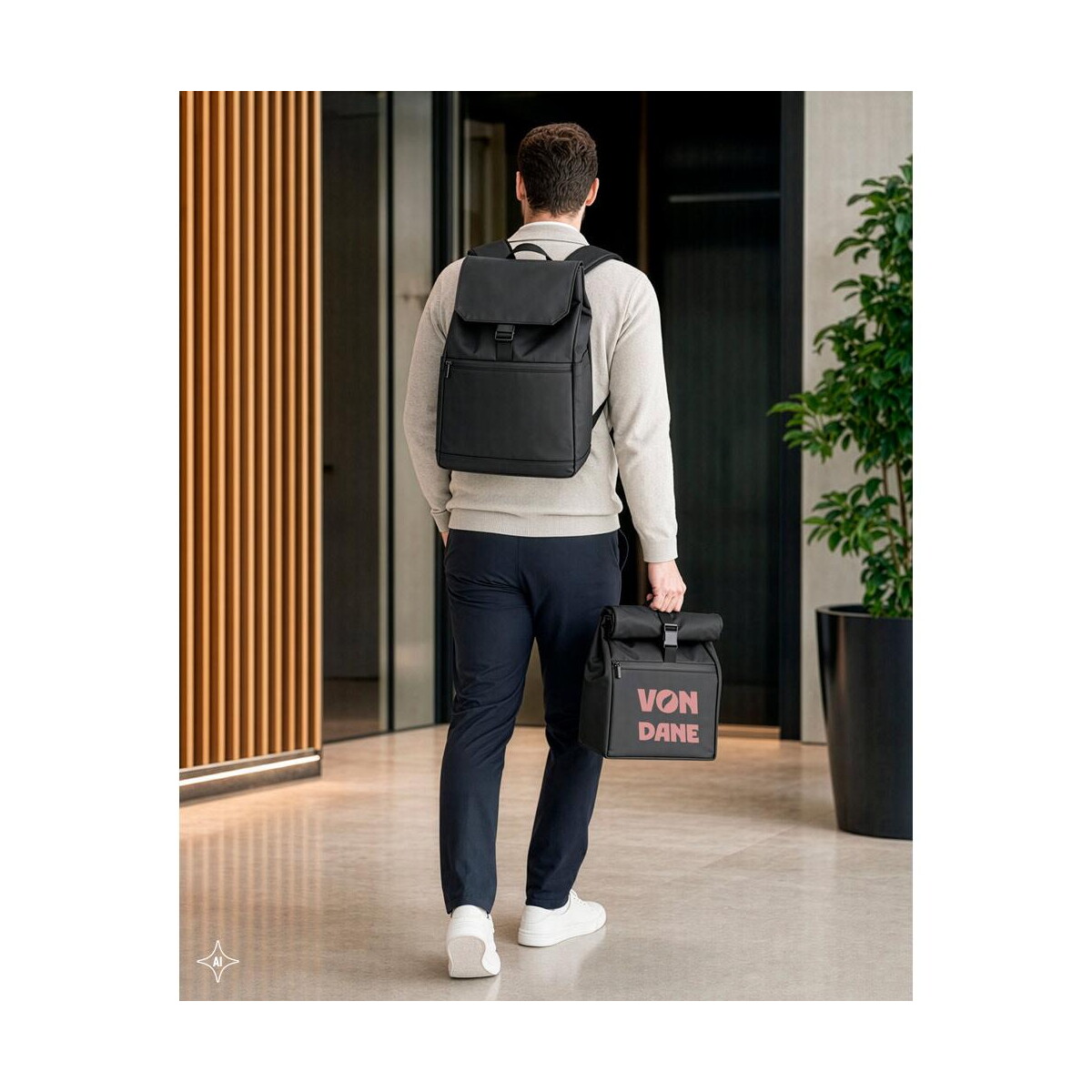 Torby na laptopa z logo – azores bag. plecak na laptopa (16″) z pu, z klapką zakrywającą wszystkie komory 92578_amb AZORES BAG. Plecak na laptopa (16