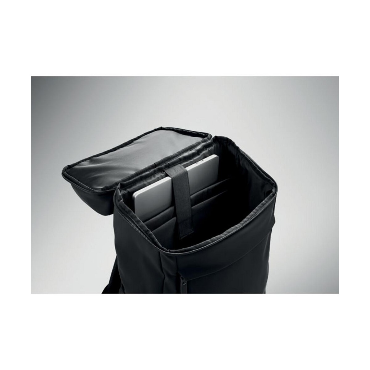 Torby na laptopa z logo – plecak na laptopa 15″ pu boulder mo3122-03-open Plecak na laptopa 15