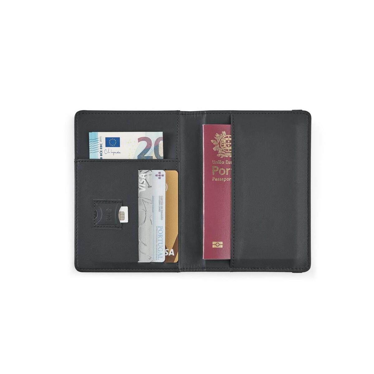 Wizytowniki z logo – bram. etui na paszport wykonane z poliuretanu, zamykane na gumkę i wyposażone w liczne kieszenie 95129_103-c BRAM. Etui na paszport wykonane z poliuretanu, zamykane na gumkę i wyposażone w liczne kieszenie 95129_103-c