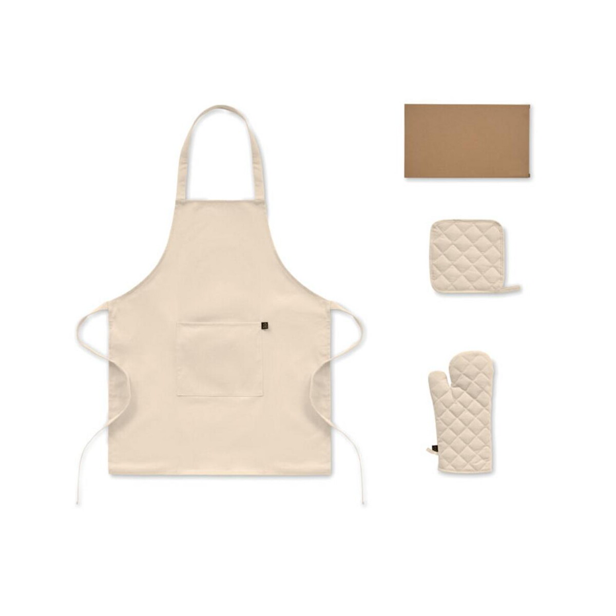 Zestaw kuchenny z recyklingu GALA SET – beżowy mo3171-13 Zestaw kuchenny z recyklingu GALA SET - beżowy