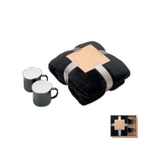 Zestaw koc polarowy i 2 kubki AGRADABLE mo3207-03