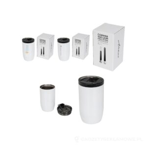 Kubek z miedzianą izolacją próżniową Lagom 380 ml - biały – zdjęcia produktu