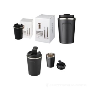 Szczelny miedziany kubek próżniowy Thor o pojemności 360 ml - czarny – zdjęcia produktu