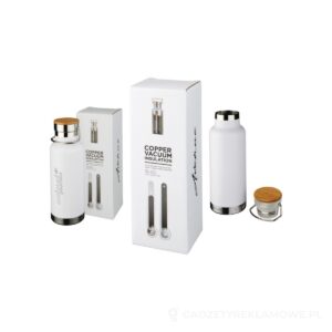 Miedziany, izolowany próżniowo bidon Thor o pojemności 480 ml - biały – zdjęcia produktu