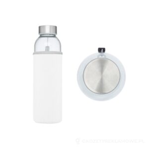 Bidon szklany Bodhi o pojemności 500 ml - biały – zdjęcia produktu