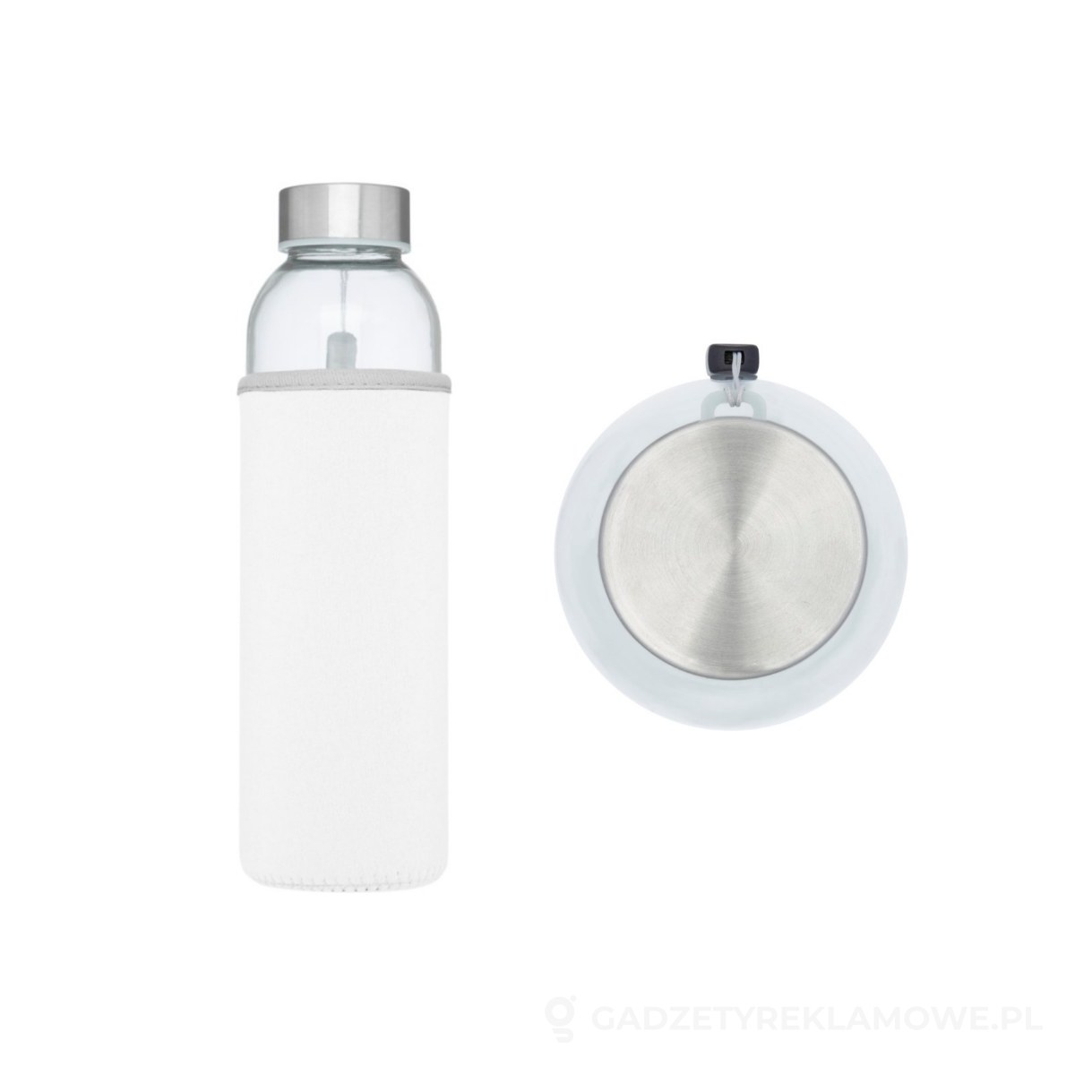 10065601-wariant-watermark Bidon szklany Bodhi o pojemności 500 ml - biały – zdjęcia produktu