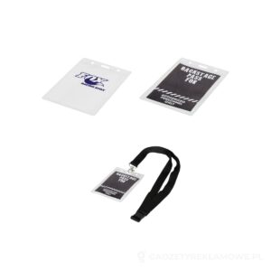 Etui na identyfikator Lorenzo - biały – zdjęcia produktu