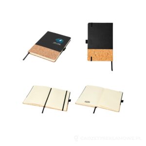 Notes A5 Evora z poliuretanu Thermo i korka - czarny – zdjęcia produktu