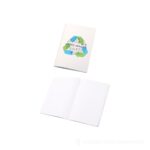 Notatnik Fabia z okładką z gniecionego papieru - biały – zdjęcia produktu