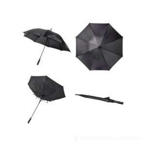 Wiatroodporny, automatyczny parasol Bella 23” - czarny – zdjęcia produktu