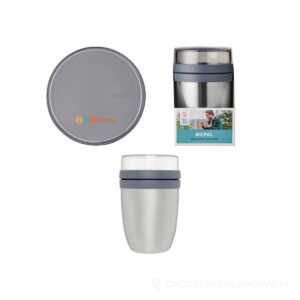 Izolowany pojemnik na lunch Ellipse - szary – zdjęcia produktu