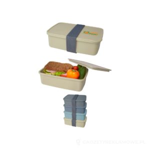 Pudełko na lunch Dovi z tworzywa sztucznego pochodzącego z recyklingu - biały – zdjęcia produktu