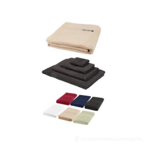 Evelyn bawełniany ręcznik kąpielowy o gramaturze 450 g/m² i wymiarach 100 x 180 cm - biały – zdjęcia produktu