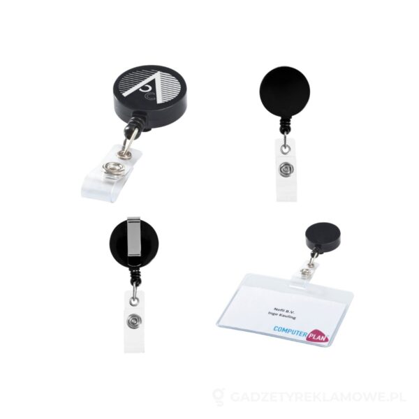 11808800-wariant-watermark Zawieszka na identyfikator Lech - czarny – zdjęcia produktu