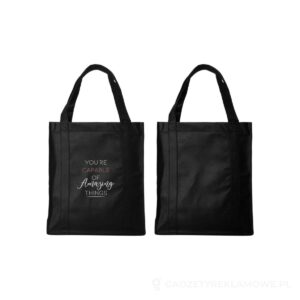 Torba na zakupy Liberty non woven - czarny – zdjęcia produktu