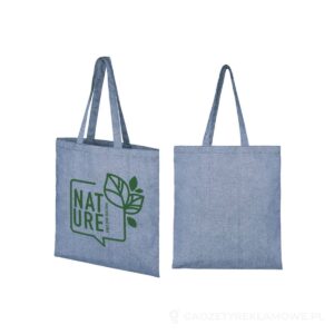 Torba na zakupy z recyklingu o gramaturze 210 g/m² Pheebs - niebieski – zdjęcia produktu