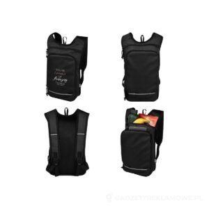 Trails plecak outdorowy, certyfikat GRS, tworzywo RPET, 6,5 l - czarny – zdjęcia produktu