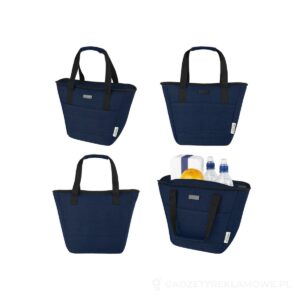 Joey torba termoizolacyjna na lunch z recyklingu z certyfikatem GRS o pojemności 6 l, mieszcząca 9 puszek - niebieski – zdjęcia produktu