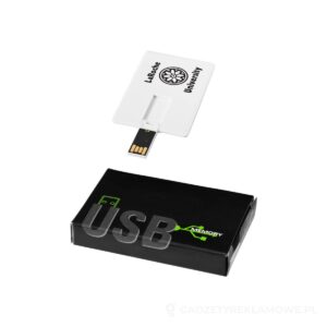 Karta z pamięcią USB Slim 4GB - biały – zdjęcia produktu