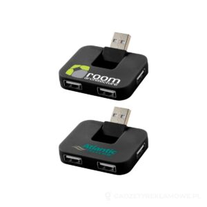 Rozdzielacz USB Gaia 4-portowy - czarny – zdjęcia produktu