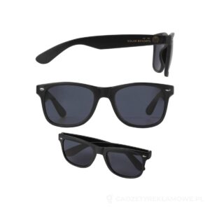 Sun Ray okulary przeciwsłoneczne z tworzywa sztucznego pochodzącego z recyklingu - czarny – zdjęcia produktu
