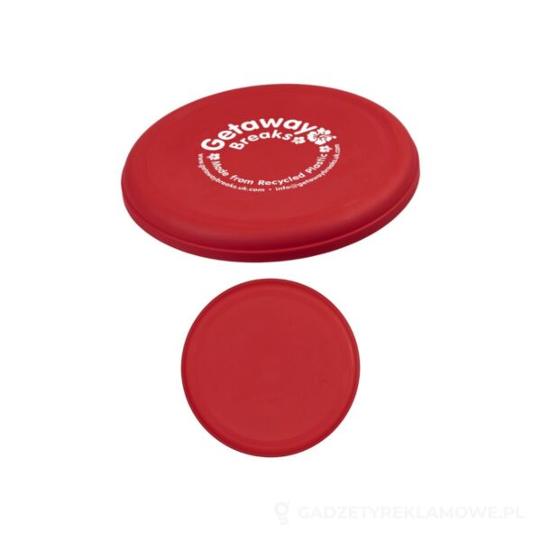 12702921-wariant-watermark Orbit frisbee z tworzywa sztucznego pochodzącego z recyklingu - czerwony – zdjęcia produktu
