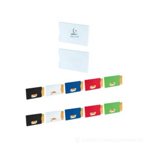 Futerał ochronny na karty kredytowe RFID - biały – zdjęcia produktu