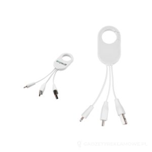 Kabel do ładowania 3w1 Troop - biały – zdjęcia produktu