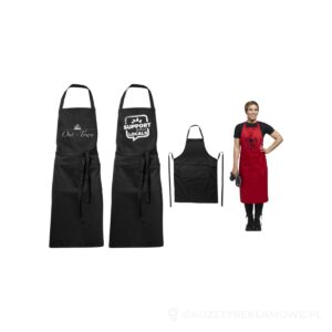 Fartuch Viera z 2 kieszeniami - czarny – zdjęcia produktu