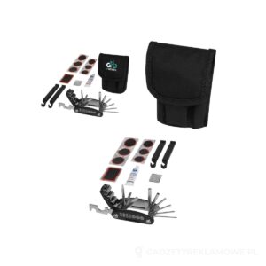 Rowerowy zestaw naprawczy Wheelie - czarny – zdjęcia produktu