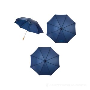 Parasol golfowy Karl 30'' z drewnianą rączką - niebieski – zdjęcia produktu