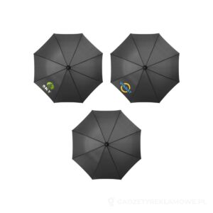 Parasol automatyczny Lisa 23'' z drewnianą rączką - czarny – zdjęcia produktu