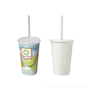 Kubek Brite-Americano® z podwójną ścianką o pojemności 350 ml - biały – zdjęcia produktu