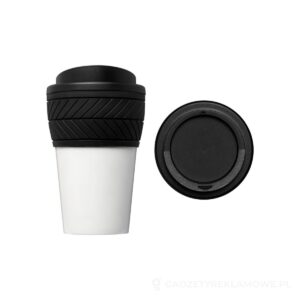 Kubek termiczny z serii Brite-Americano® tyre o pojemności 350 ml - czarny – zdjęcia produktu
