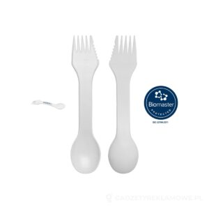 Epsy Pure Łyżka, widelec i nóż 3 w 1 - biały – zdjęcia produktu