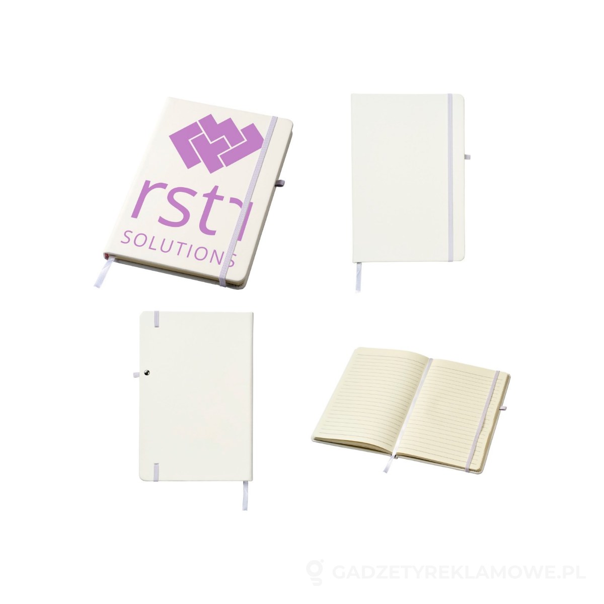 21021500-wariant-watermark Polar A5 notebook with lined pages - biały – zdjęcia produktu