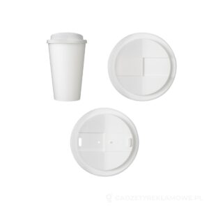 Brite-Americano® Eco szczelny kubek izolowany o pojemności 350 ml - biały – zdjęcia produktu