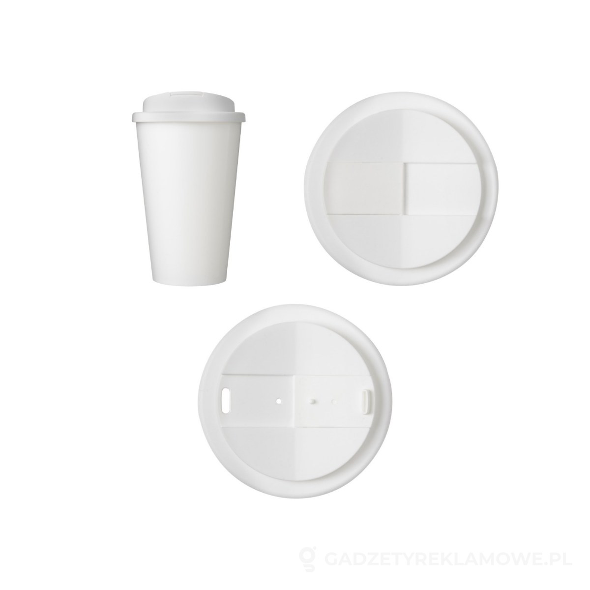 21049301-wariant-watermark Brite-Americano® Eco szczelny kubek izolowany o pojemności 350 ml - biały – zdjęcia produktu